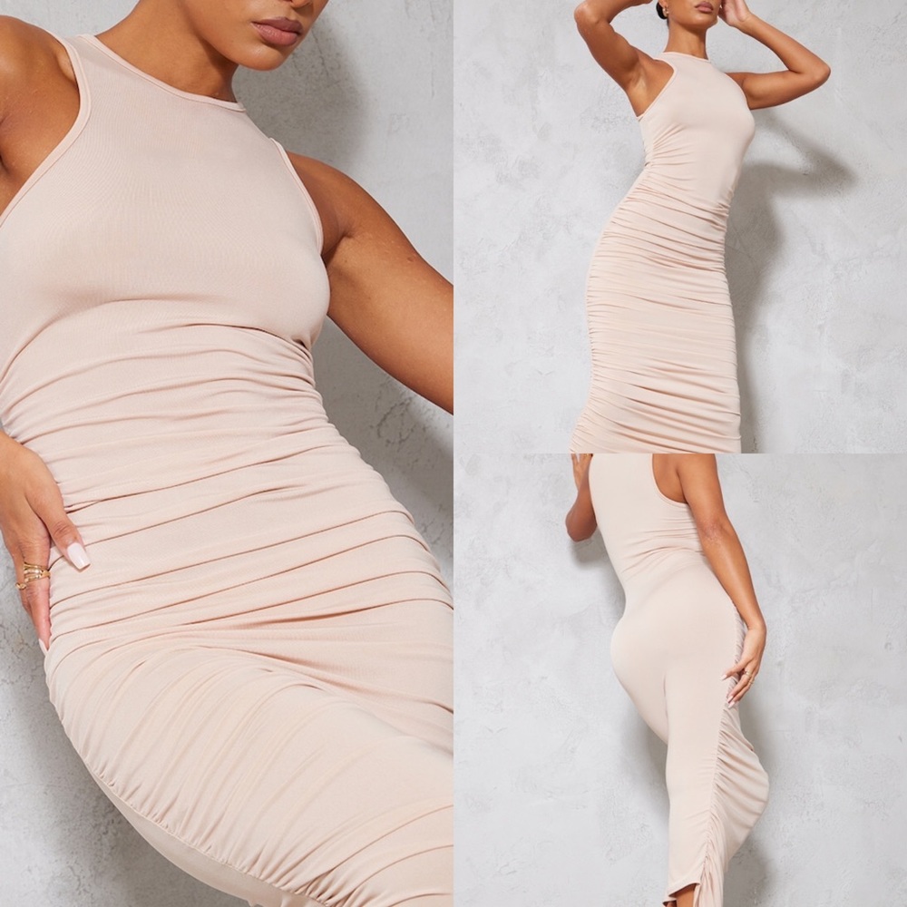 PLT Bodycon Ruched Dress - Picture 3 of 9